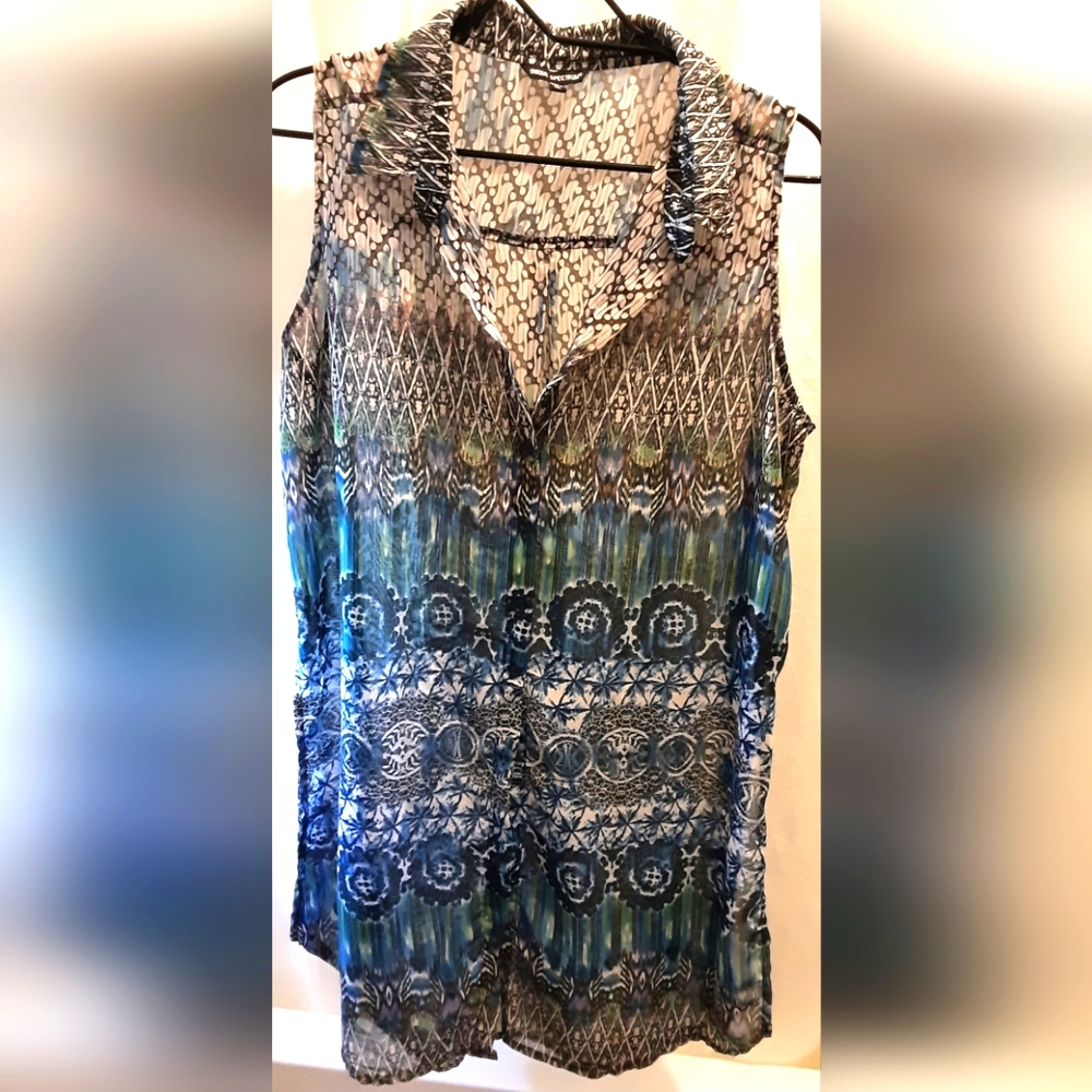 Chic Bohemian Patterned Blouse